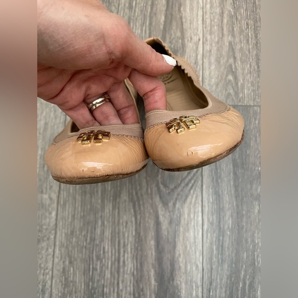 Tory Burch Ballet Flats Gold Tone Hardware Size 6.5 - Picture 5 of 10